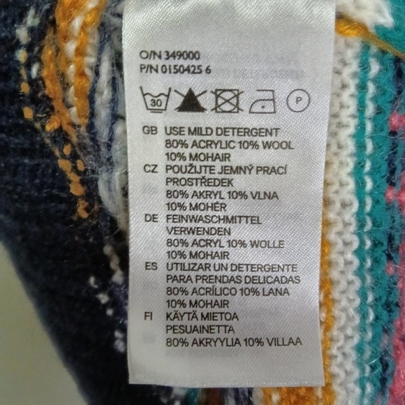 H&M Divided Disney Mickey Mouse Striped Mohair Sweater XS - Picture 8 of 8